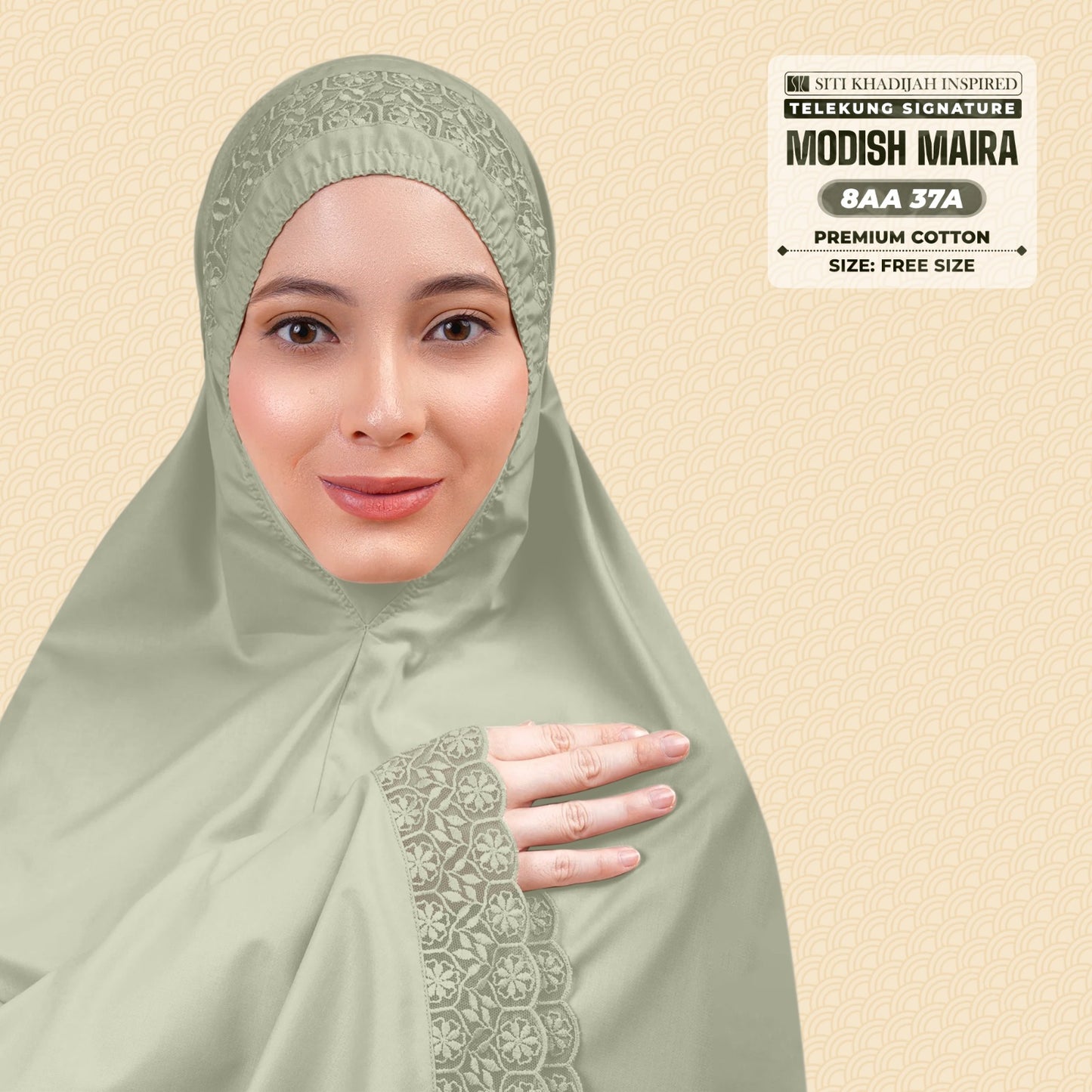 Siti Khadijah Inspired Telekung Modish Maira Collection - Free Woven Bag (8AA)