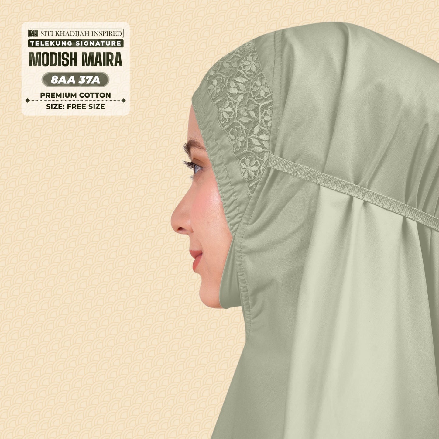 Siti Khadijah Inspired Telekung Modish Maira Collection - Free Woven Bag (8AA)