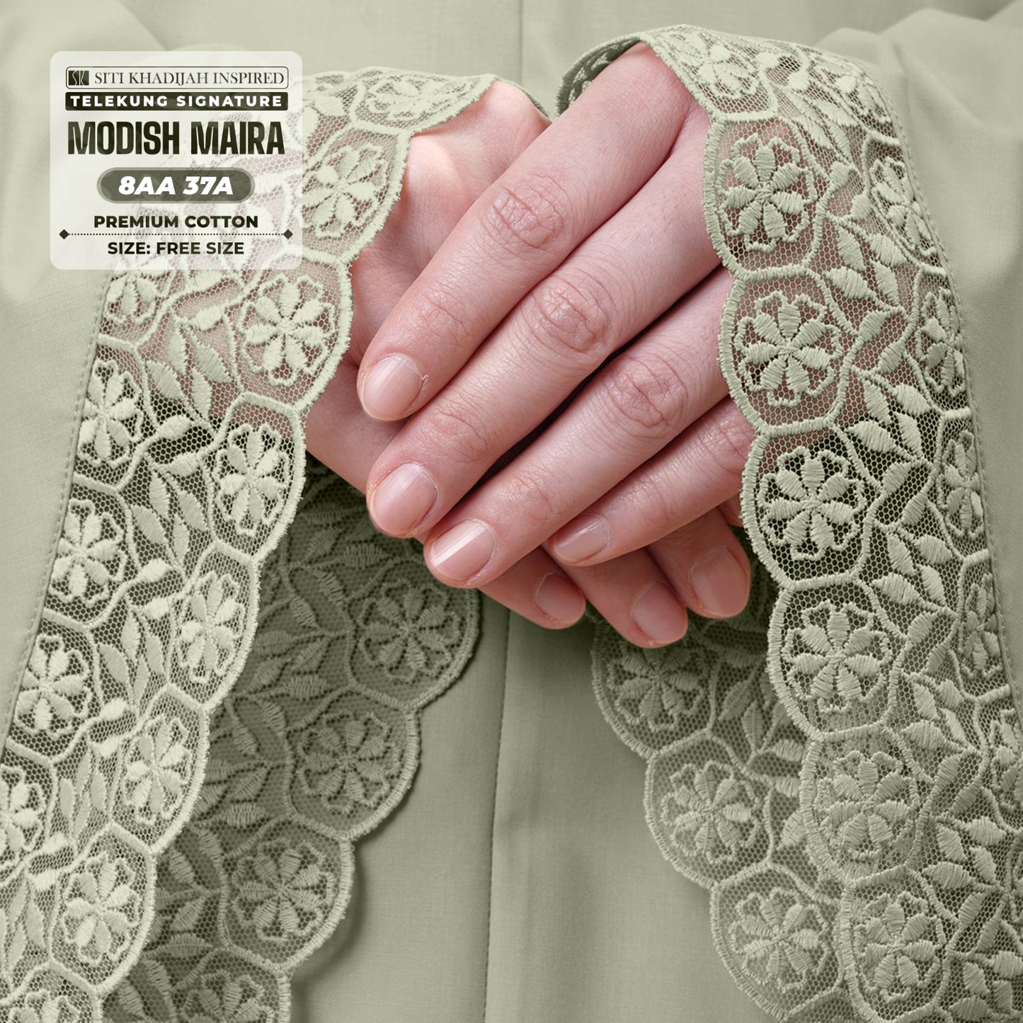 Siti Khadijah Inspired Telekung Modish Maira Collection - Free Woven Bag (8AA)