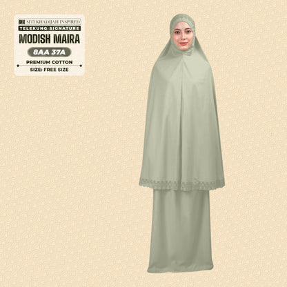 Siti Khadijah Inspired Telekung Modish Maira Collection - Free Woven Bag (8AA)