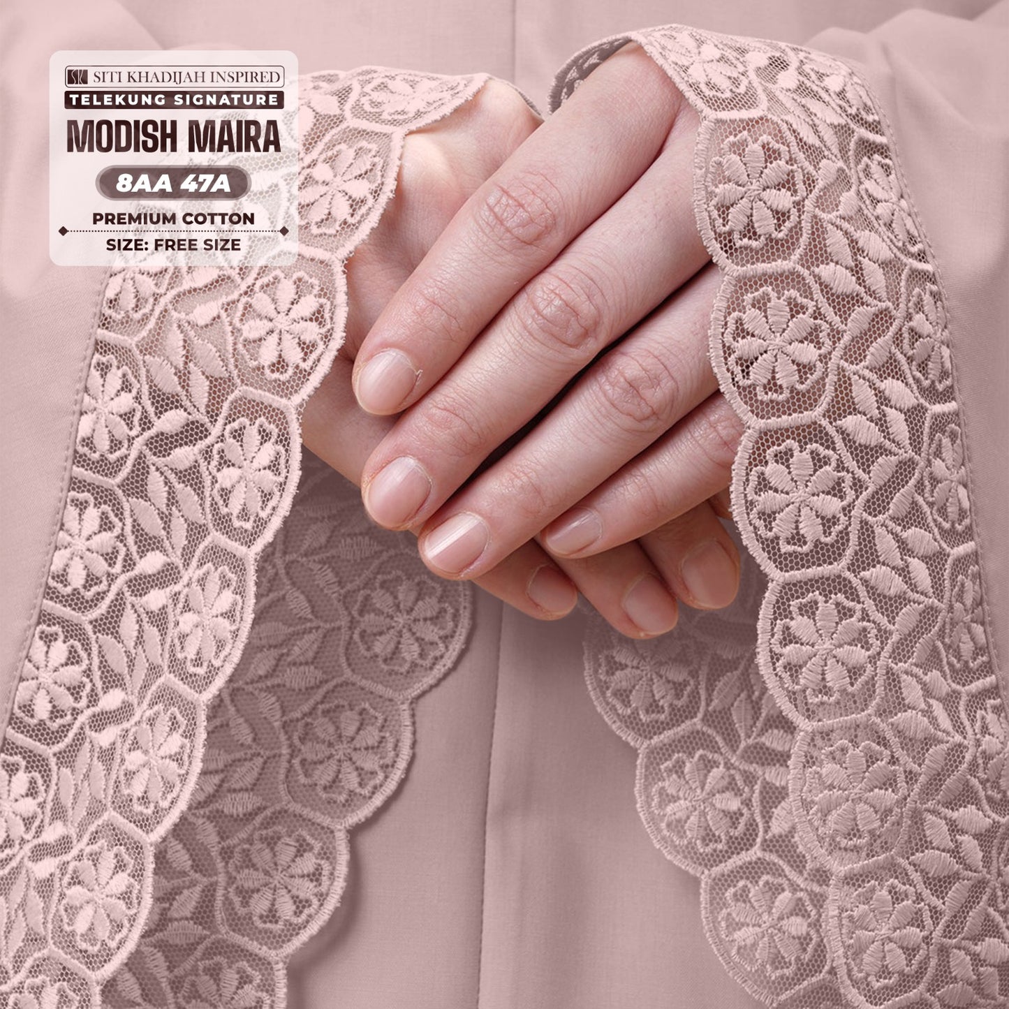 Siti Khadijah Inspired Telekung Modish Maira Collection - Free Woven Bag (8AA)
