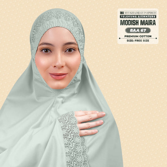 Siti Khadijah Inspired Telekung Modish Maira Collection - Free Woven Bag (8AA)