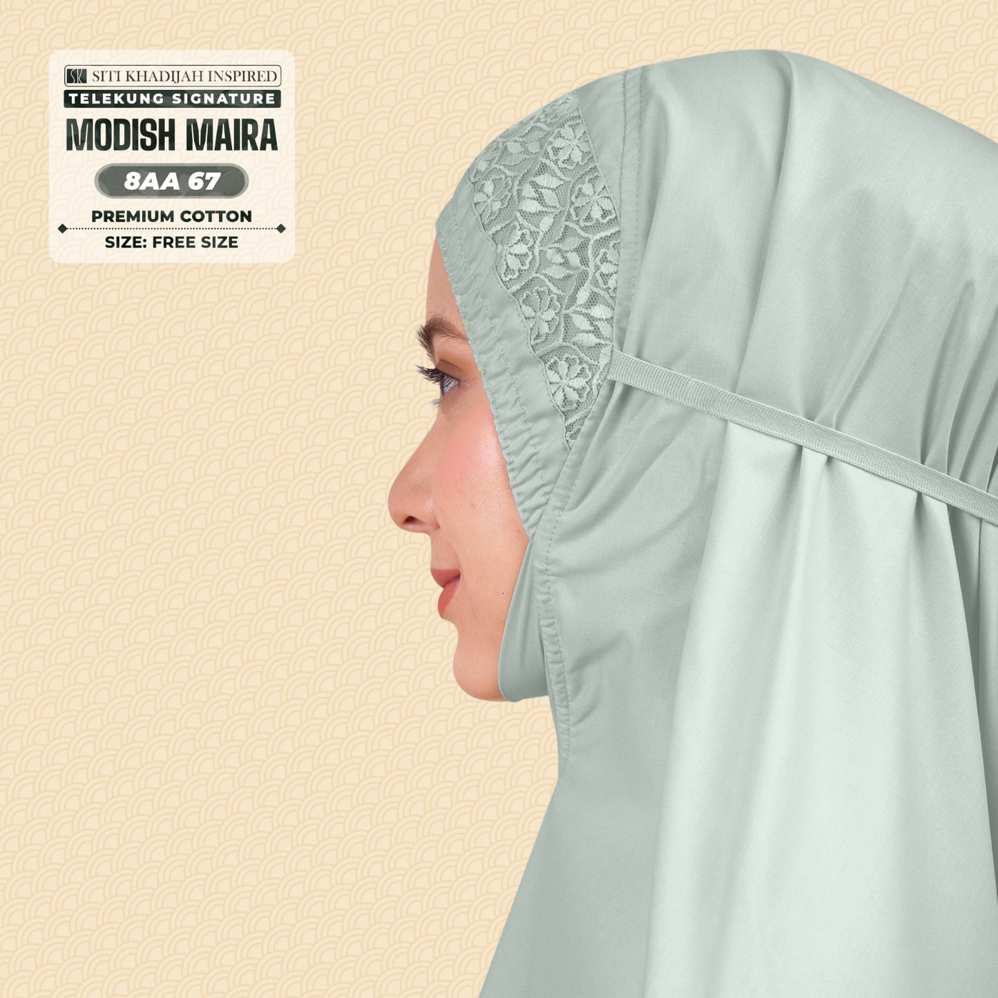Siti Khadijah Inspired Telekung Modish Maira Collection - Free Woven Bag (8AA)