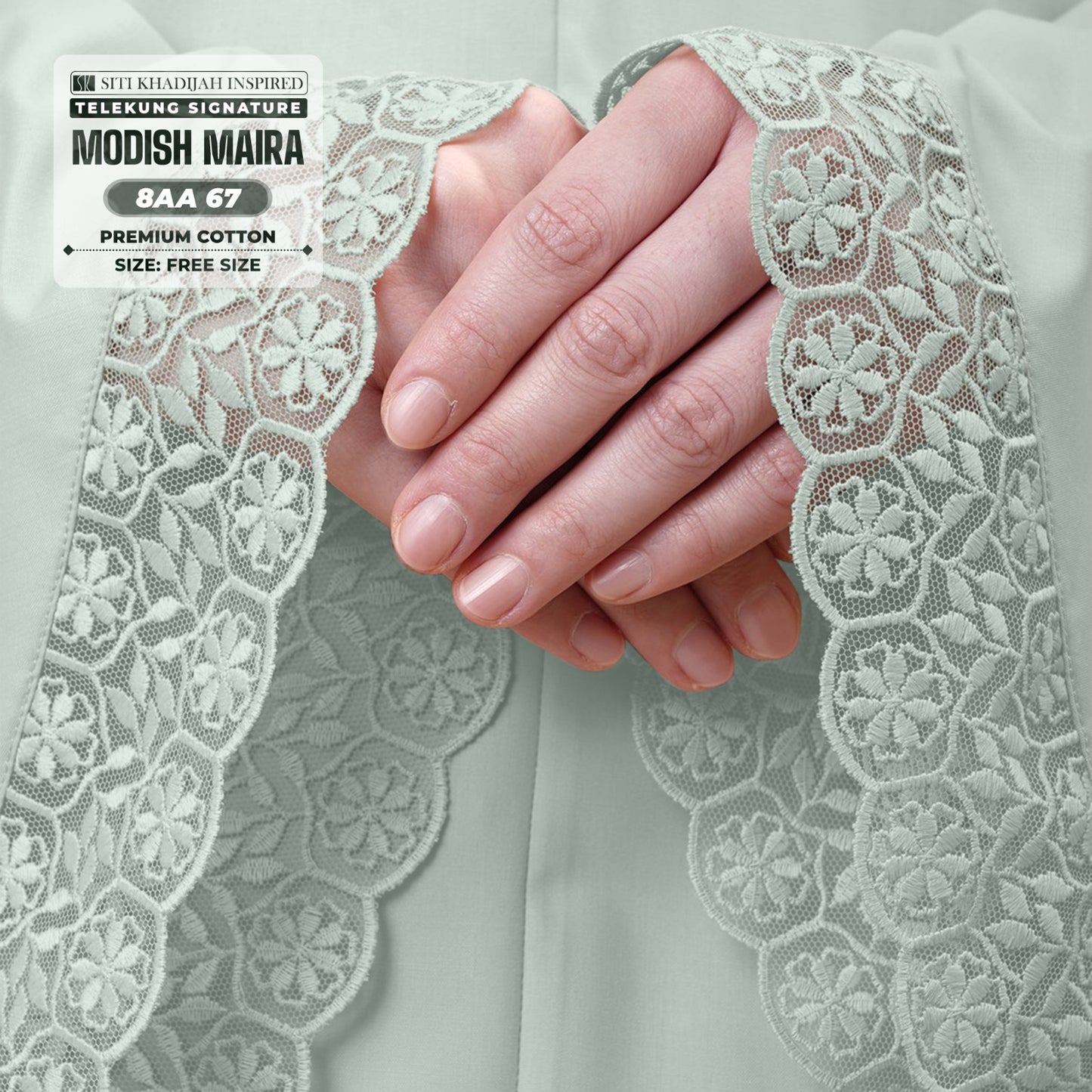 Siti Khadijah Inspired Telekung Modish Maira Collection - Free Woven Bag (8AA)