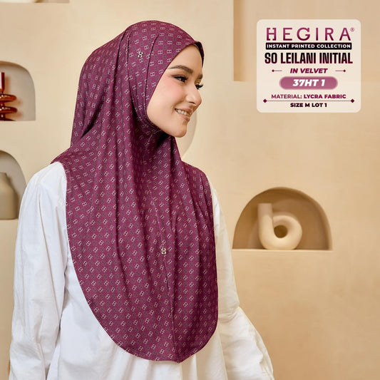 Hegira Inspired SO-LEILANI INITIAL Printed Collection (37HT)