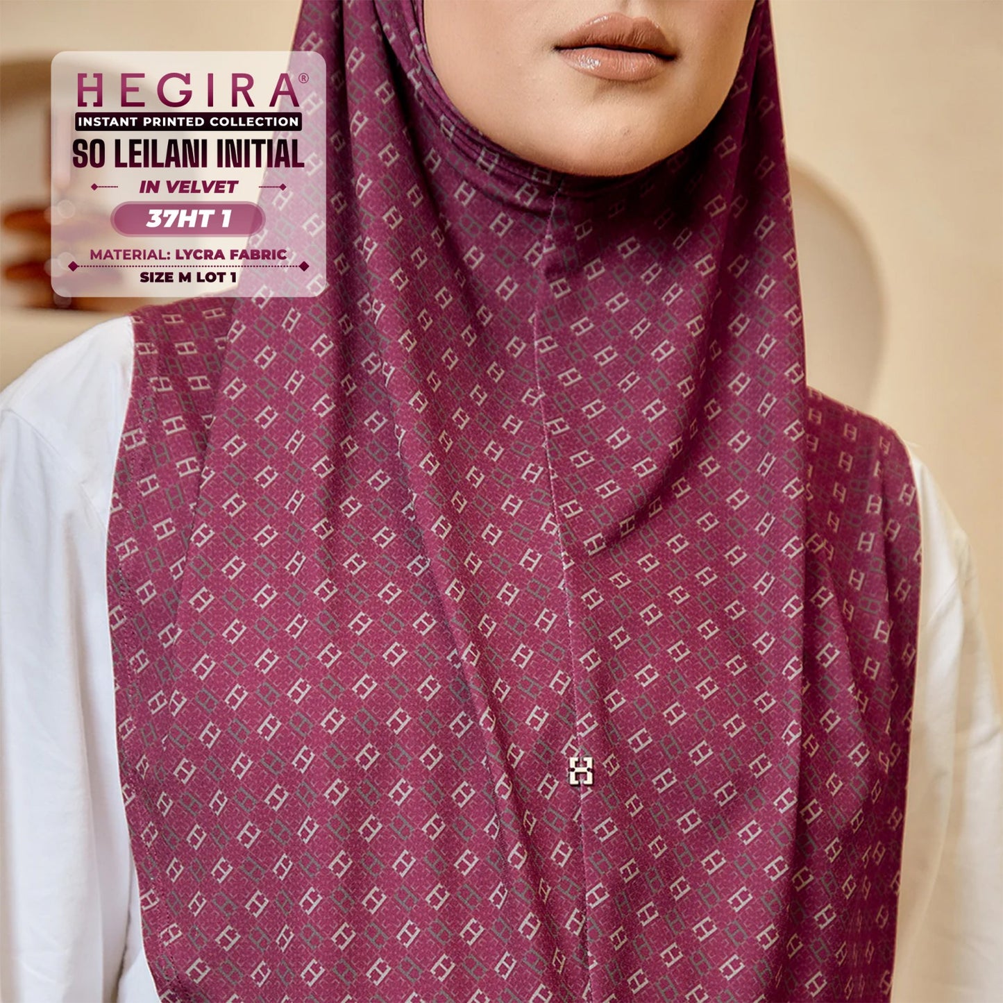 Hegira Inspired SO-LEILANI INITIAL Printed Collection (37HT)