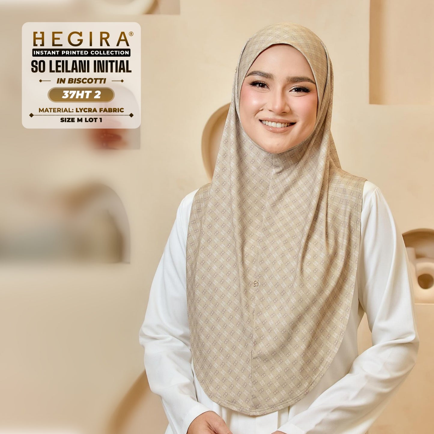 Hegira Inspired SO-LEILANI INITIAL Printed Collection (37HT)