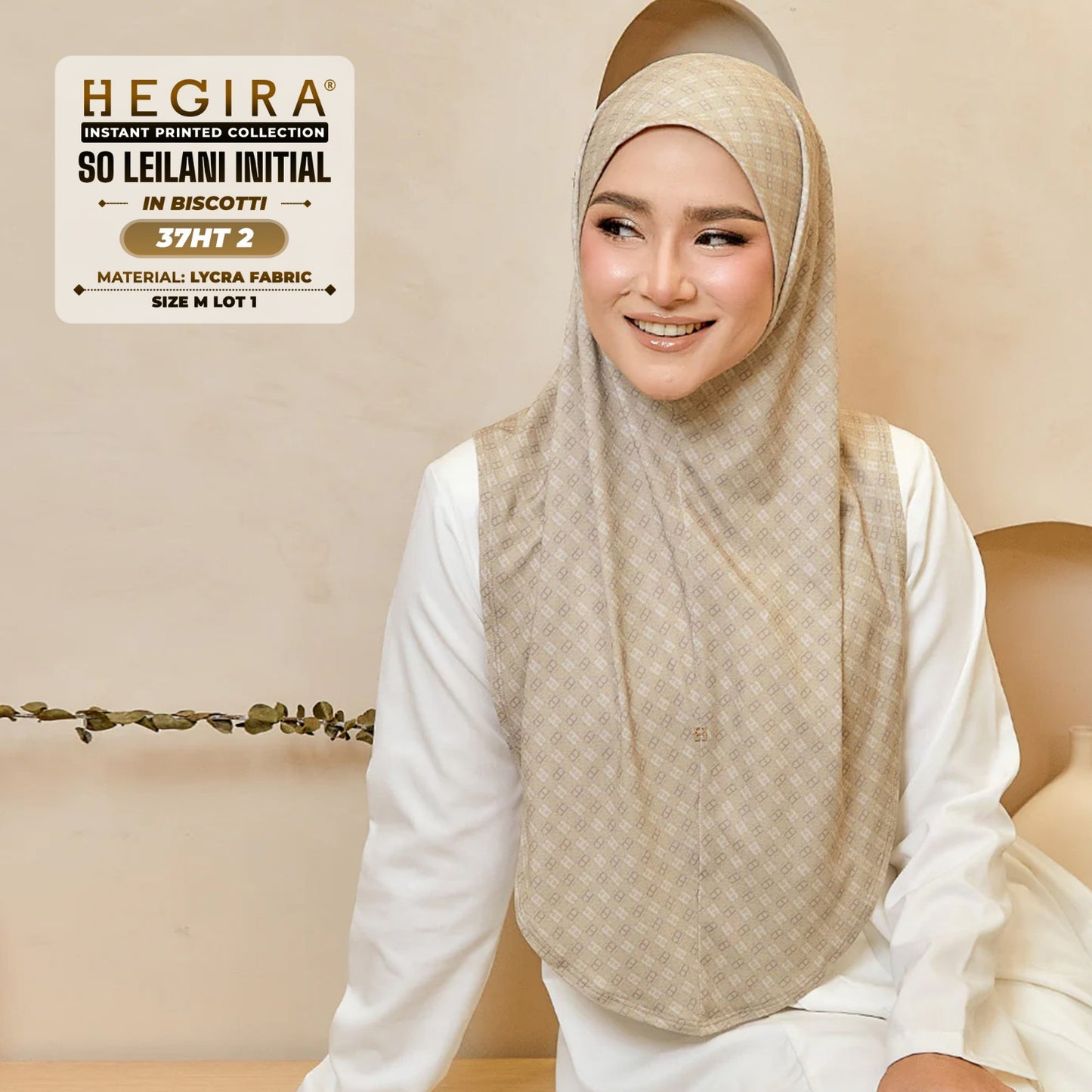 Hegira Inspired SO-LEILANI INITIAL Printed Collection (37HT)