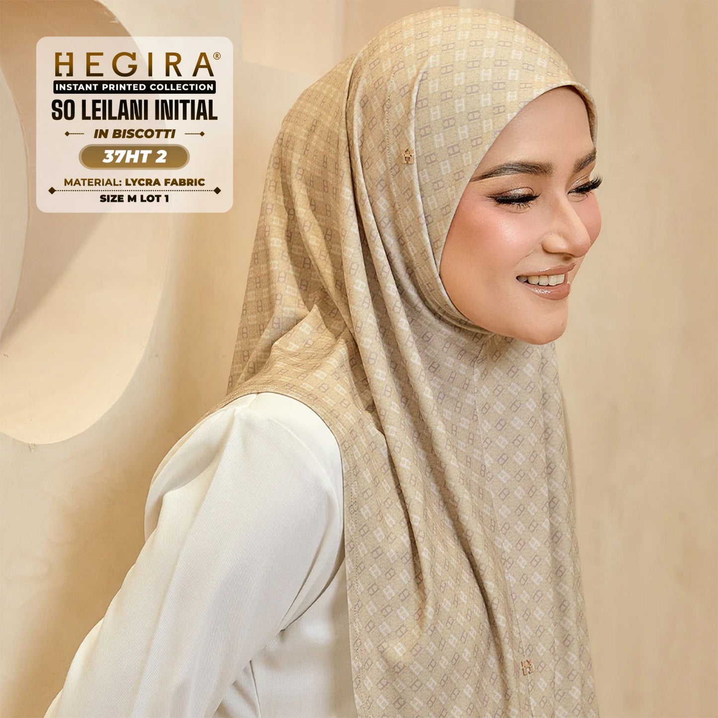 Hegira Inspired SO-LEILANI INITIAL Printed Collection (37HT)