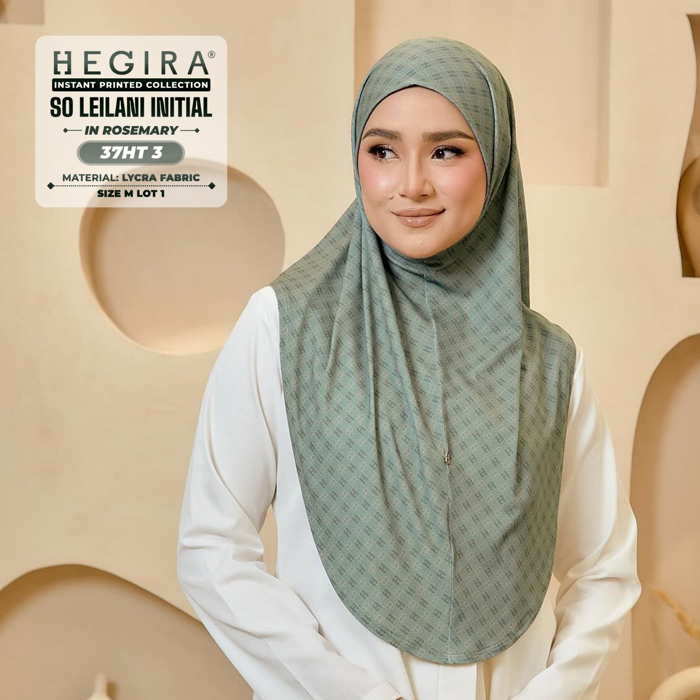 Hegira Inspired SO-LEILANI INITIAL Printed Collection (37HT)