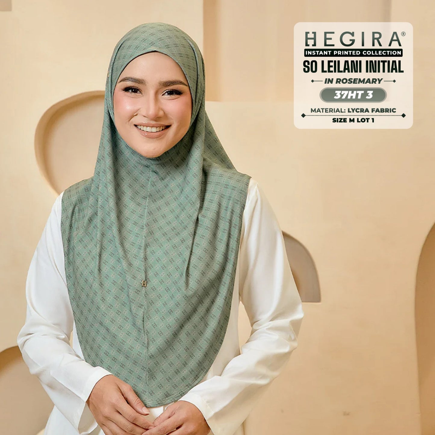 Hegira Inspired SO-LEILANI INITIAL Printed Collection (37HT)