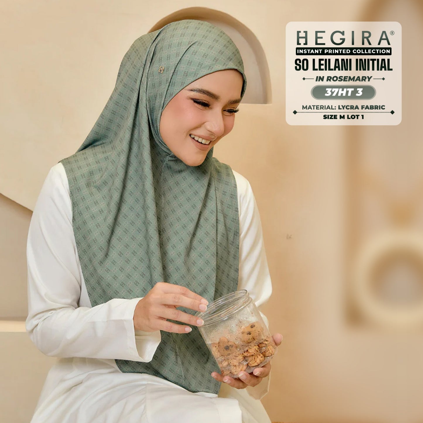 Hegira Inspired SO-LEILANI INITIAL Printed Collection (37HT)