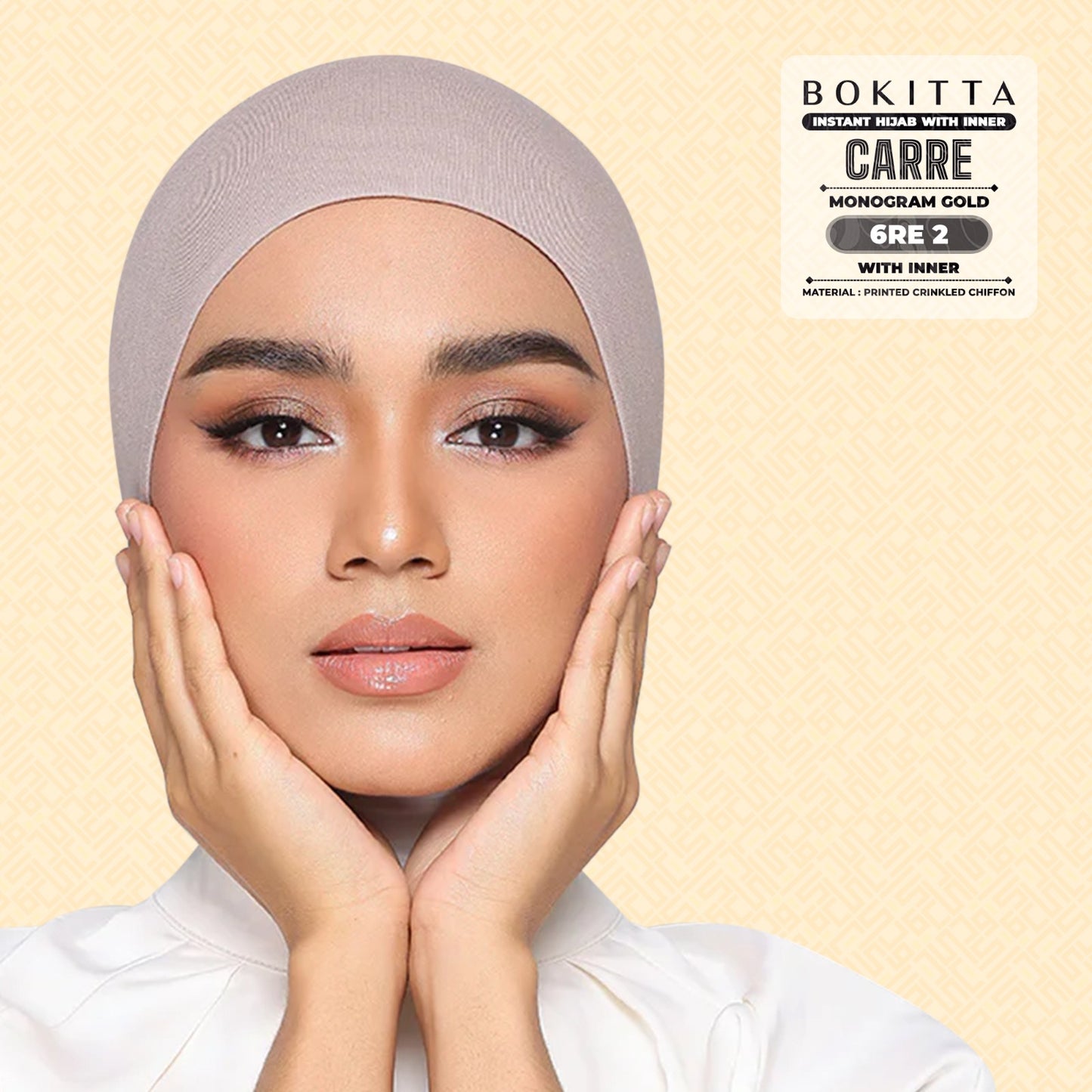 Bokitta Inspired Monogram 2 In Gold Collection - Free Box