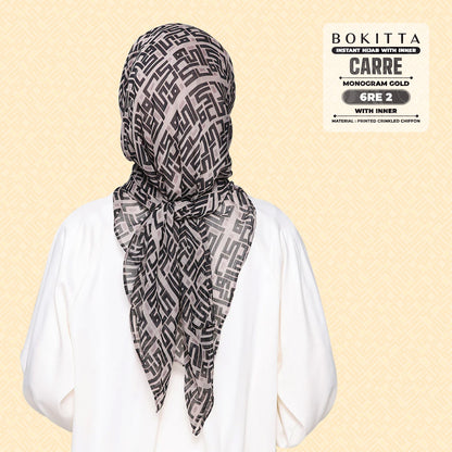 Bokitta Inspired Monogram 2 In Gold Collection - Free Box