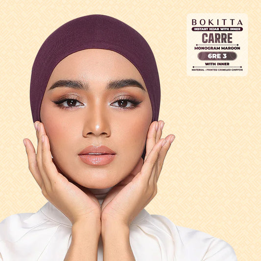Bokitta Inspired Monogram 2 In Maroon Collection - Free Box