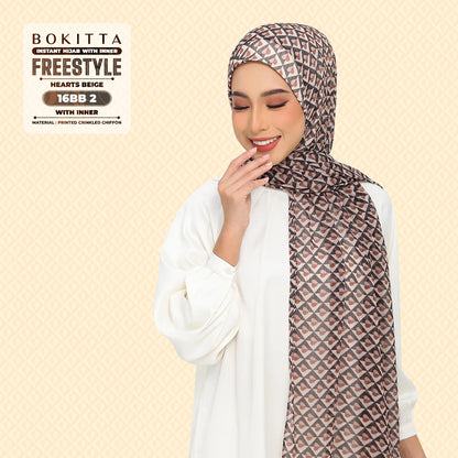 Bokitta Inspired Hearts Beige Collection - Free Box (16BB2)