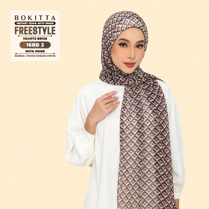 Bokitta Inspired Hearts Beige Collection - Free Box (16BB2)