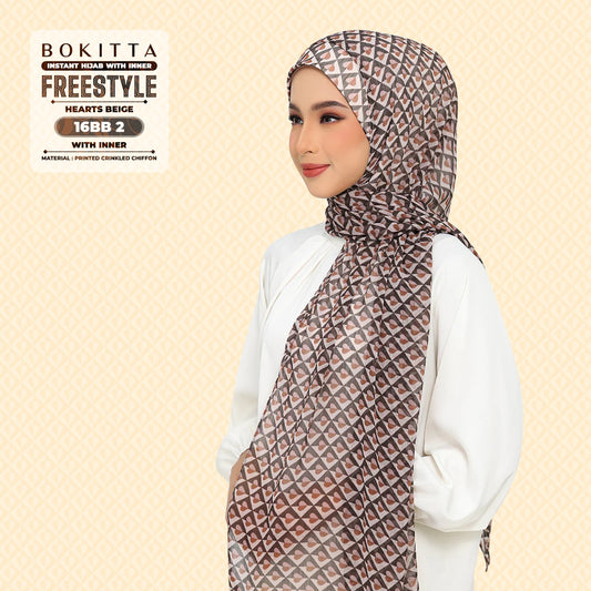 Bokitta Inspired Hearts Beige Collection - Free Box (16BB2)