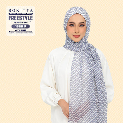 Bokitta Inspired Hearts Gray Collection - Free Box (16BB5)