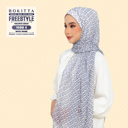 Bokitta Inspired Hearts Gray Collection - Free Box (16BB5)
