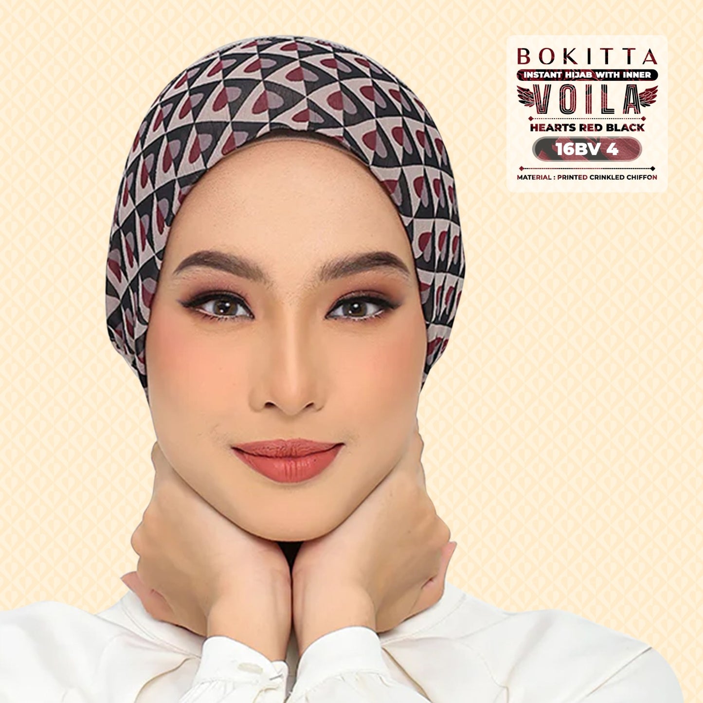 Bokitta Inspired Hearts Red Black Collection - Free Box (16BB4)