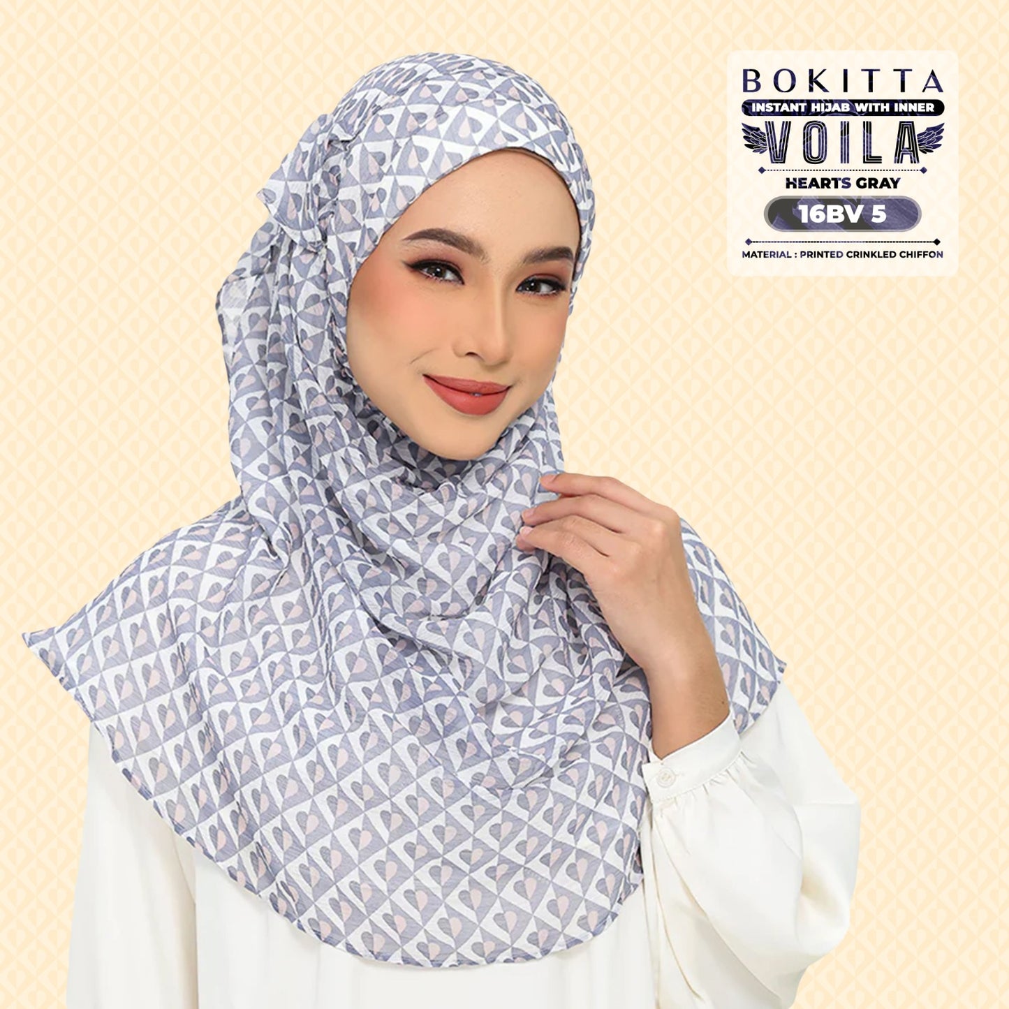 Bokitta Inspired Hearts Gray Collection - Free Box (16BB5)