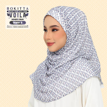 Bokitta Inspired Hearts Gray Collection - Free Box (16BB5)