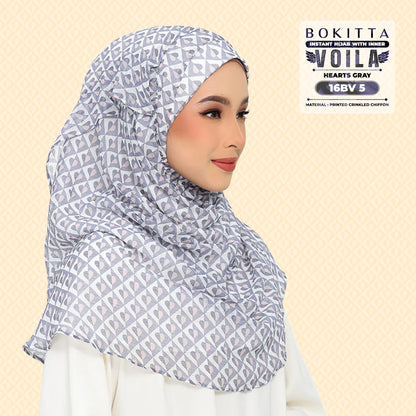 Bokitta Inspired Hearts Gray Collection - Free Box (16BB5)
