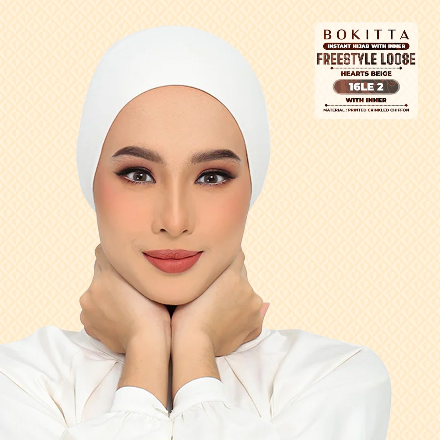 Bokitta Inspired Hearts Beige Collection - Free Box (16BB2)