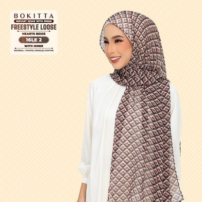 Bokitta Inspired Hearts Beige Collection - Free Box (16BB2)