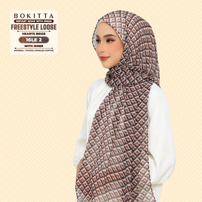 Bokitta Inspired Hearts Beige Collection - Free Box (16BB2)