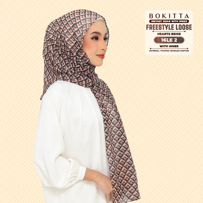 Bokitta Inspired Hearts Beige Collection - Free Box (16BB2)