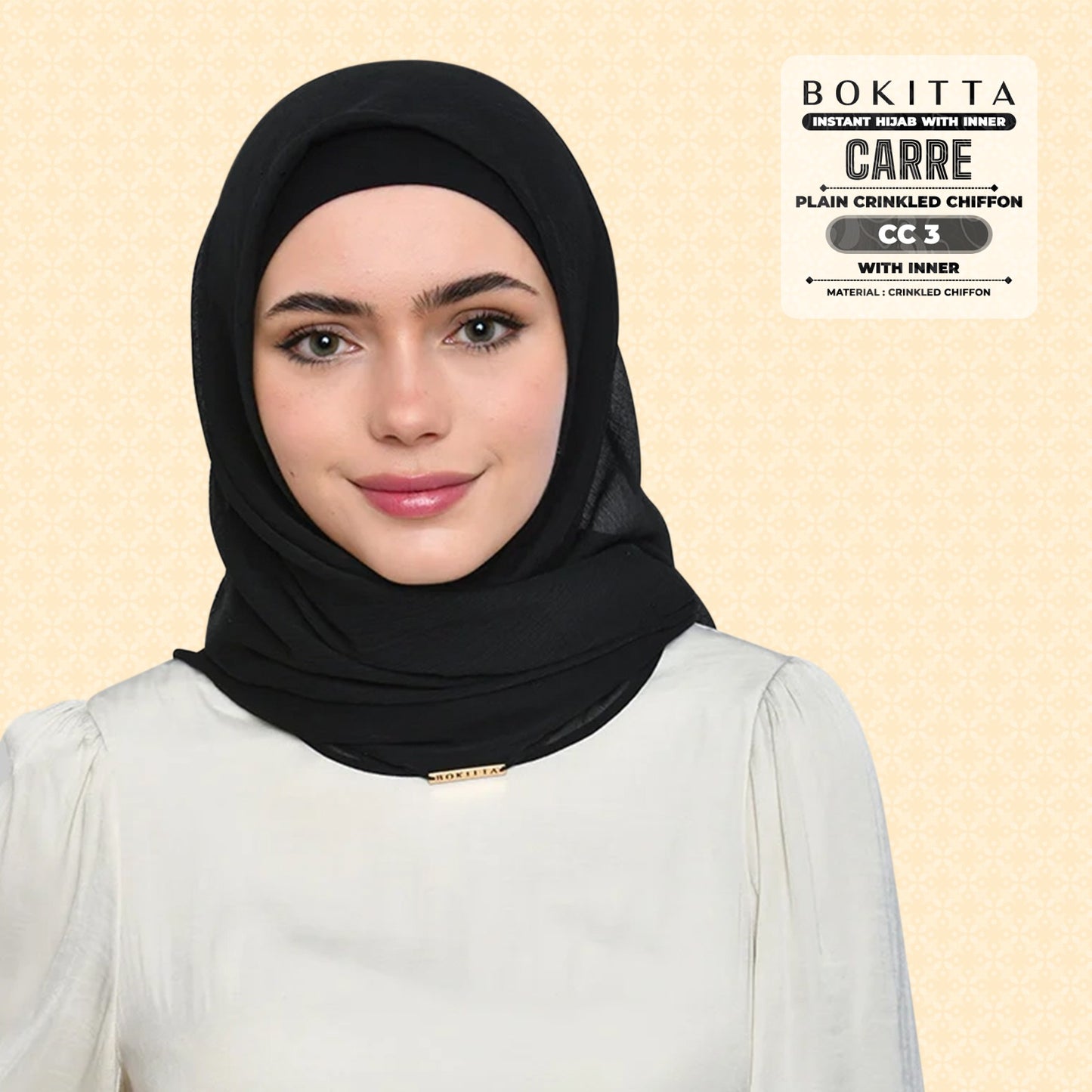 Bokitta Inspired Plain Collection In Black - Free Box