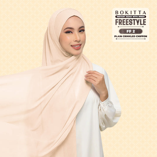 Bokitta Inspired Plain Collection In Peach - Free Box
