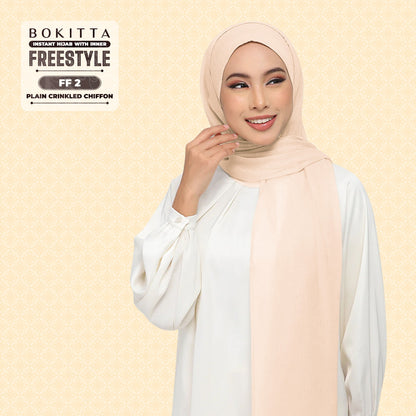 Bokitta Inspired Plain Collection In Peach - Free Box