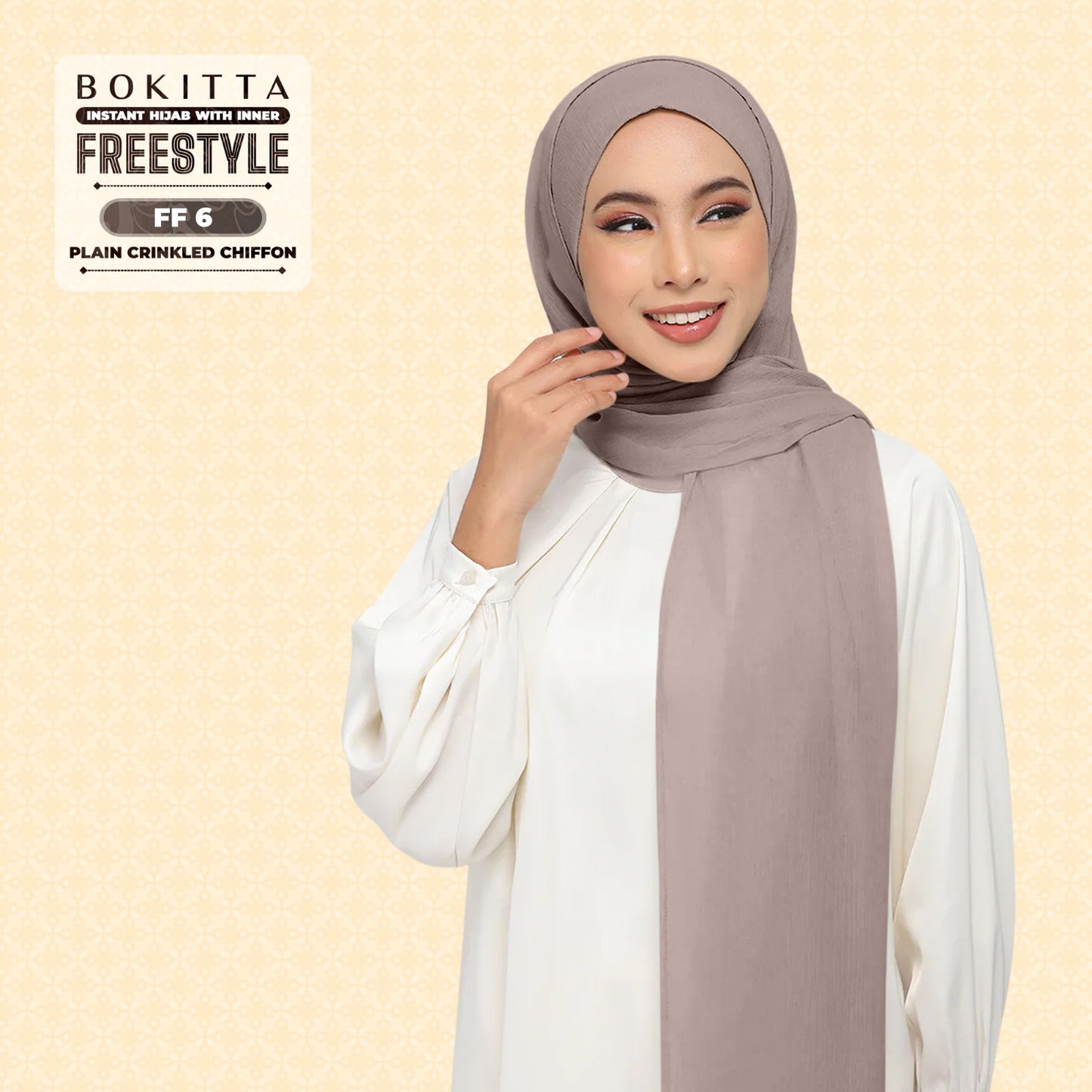 Bokitta Inspired Plain Collection In Mauve - Free Box