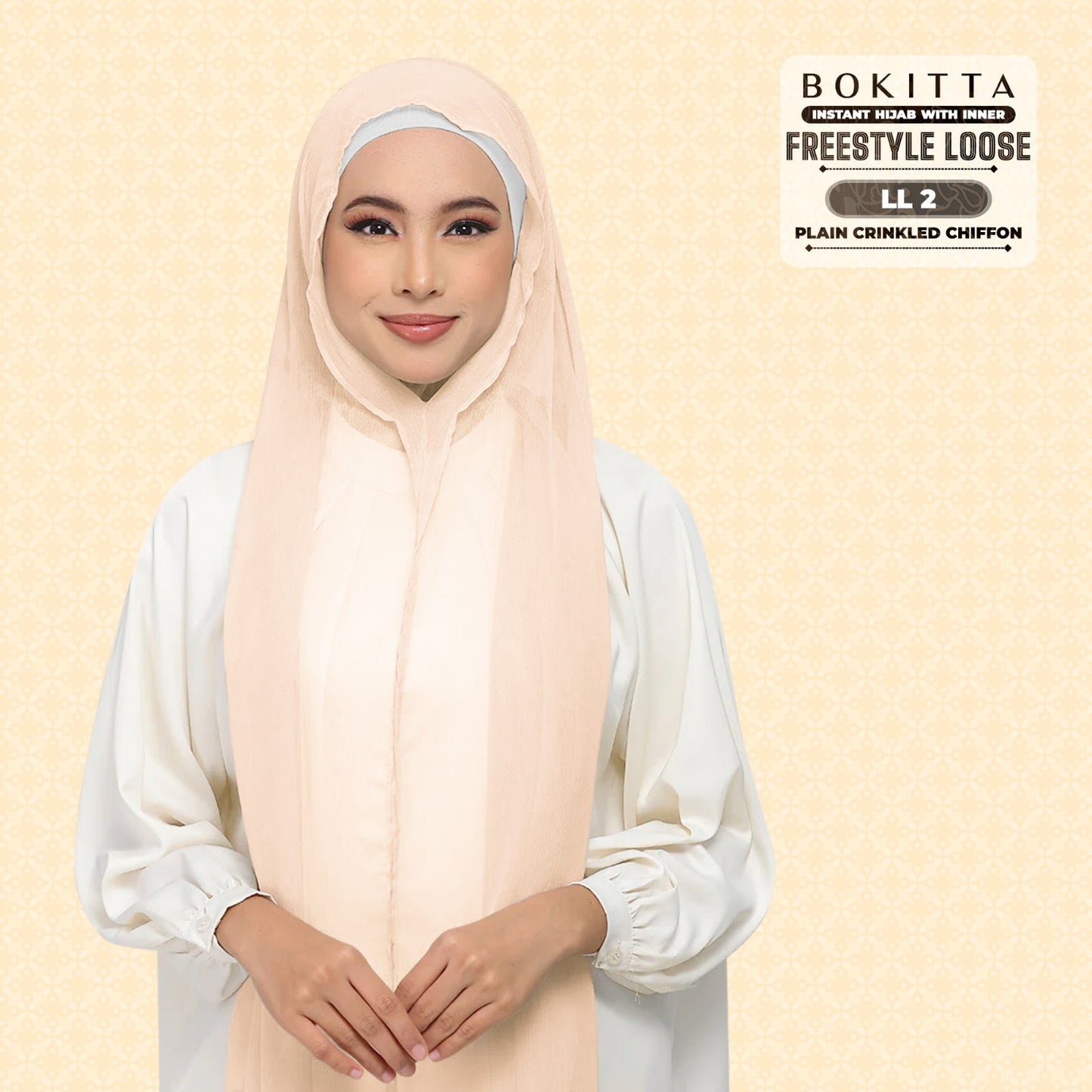 Bokitta Inspired Plain Collection In Peach - Free Box