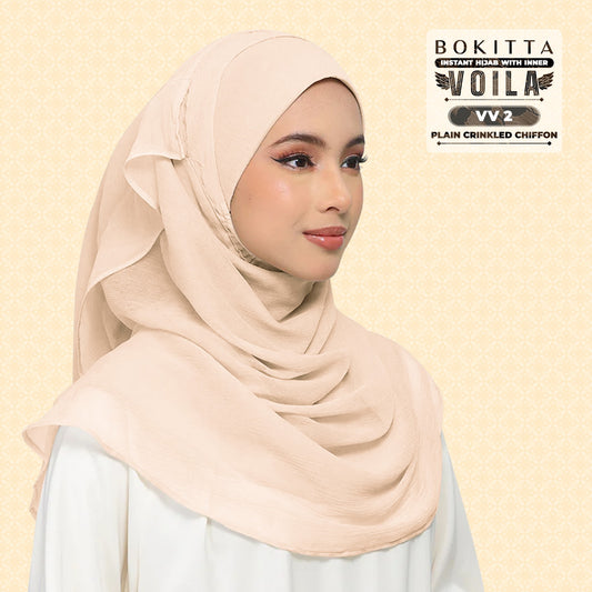 Bokitta Inspired Plain Collection In Peach - Free Box
