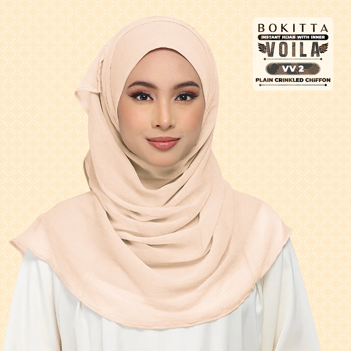 Bokitta Inspired Plain Collection In Peach - Free Box