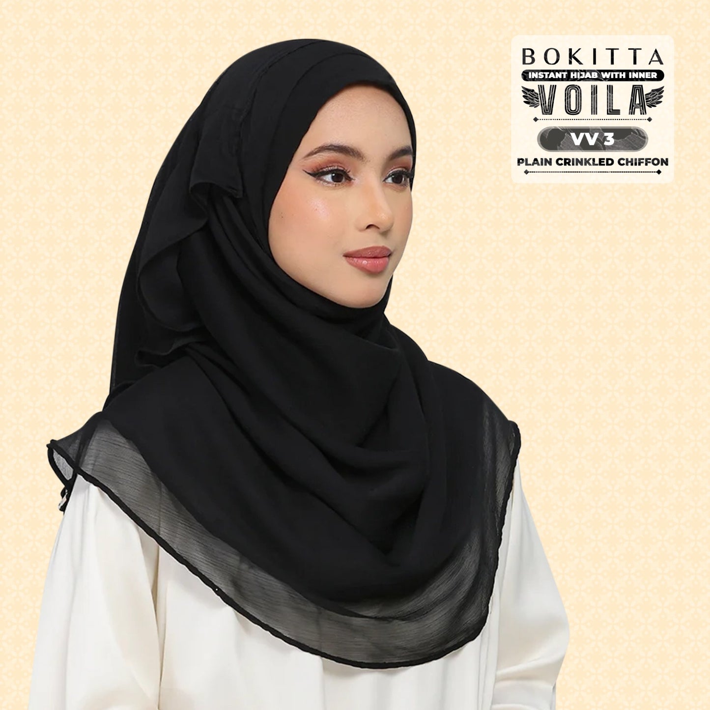 Bokitta Inspired Plain Collection In Black - Free Box