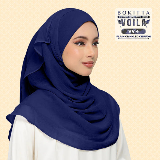 Bokitta Inspired Plain Collection In Blue - Free Box