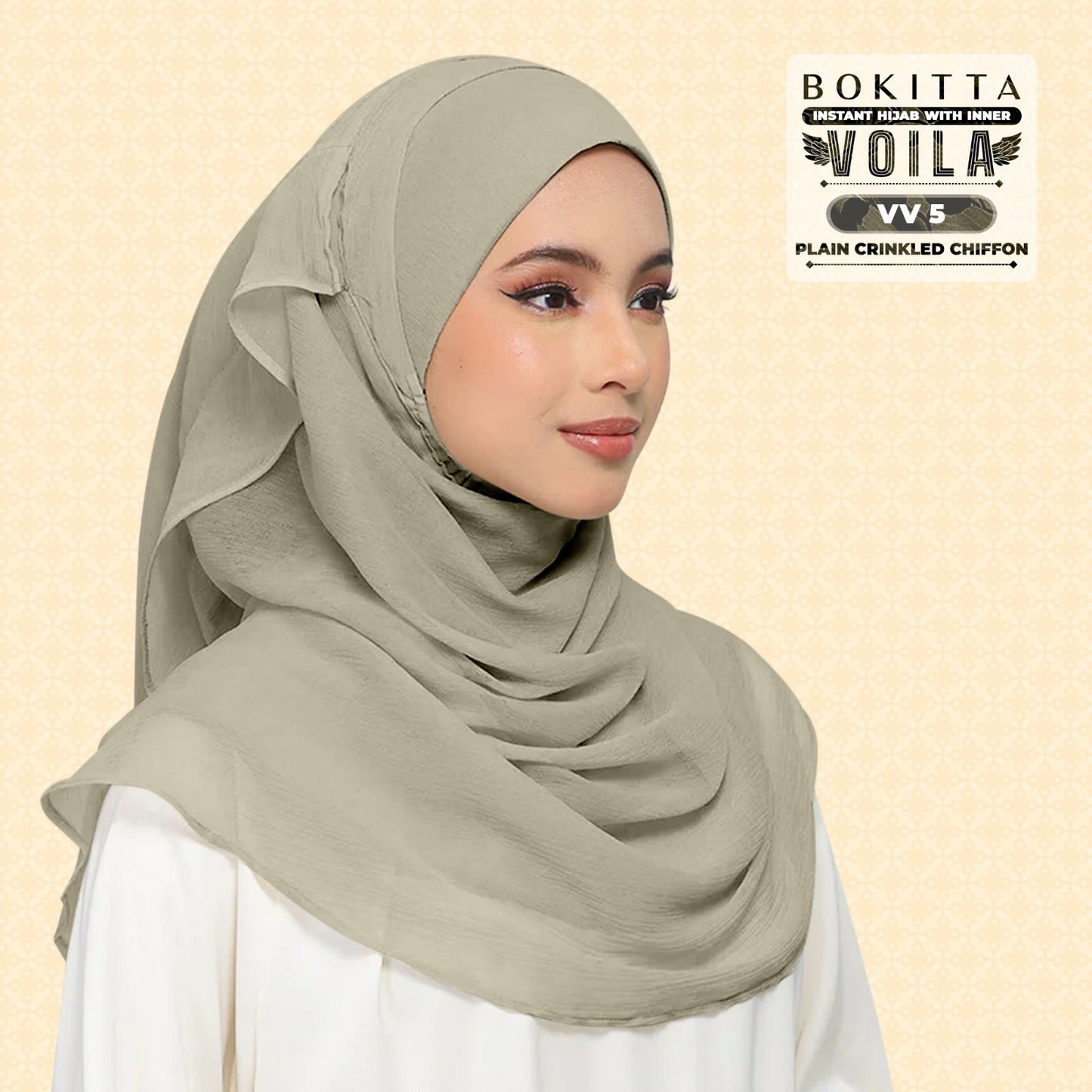 Bokitta Inspired Plain Collection In Olive - Free Box