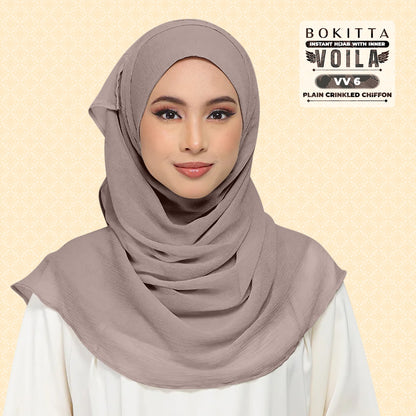 Bokitta Inspired Plain Collection In Mauve - Free Box