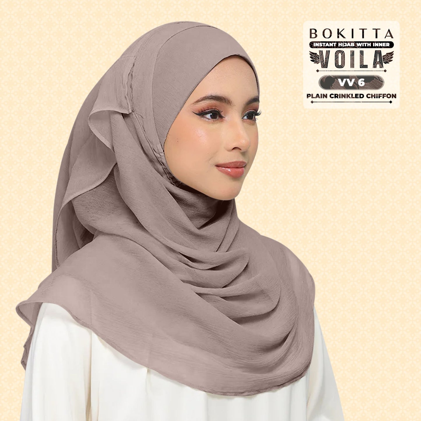 Bokitta Inspired Plain Collection In Mauve - Free Box