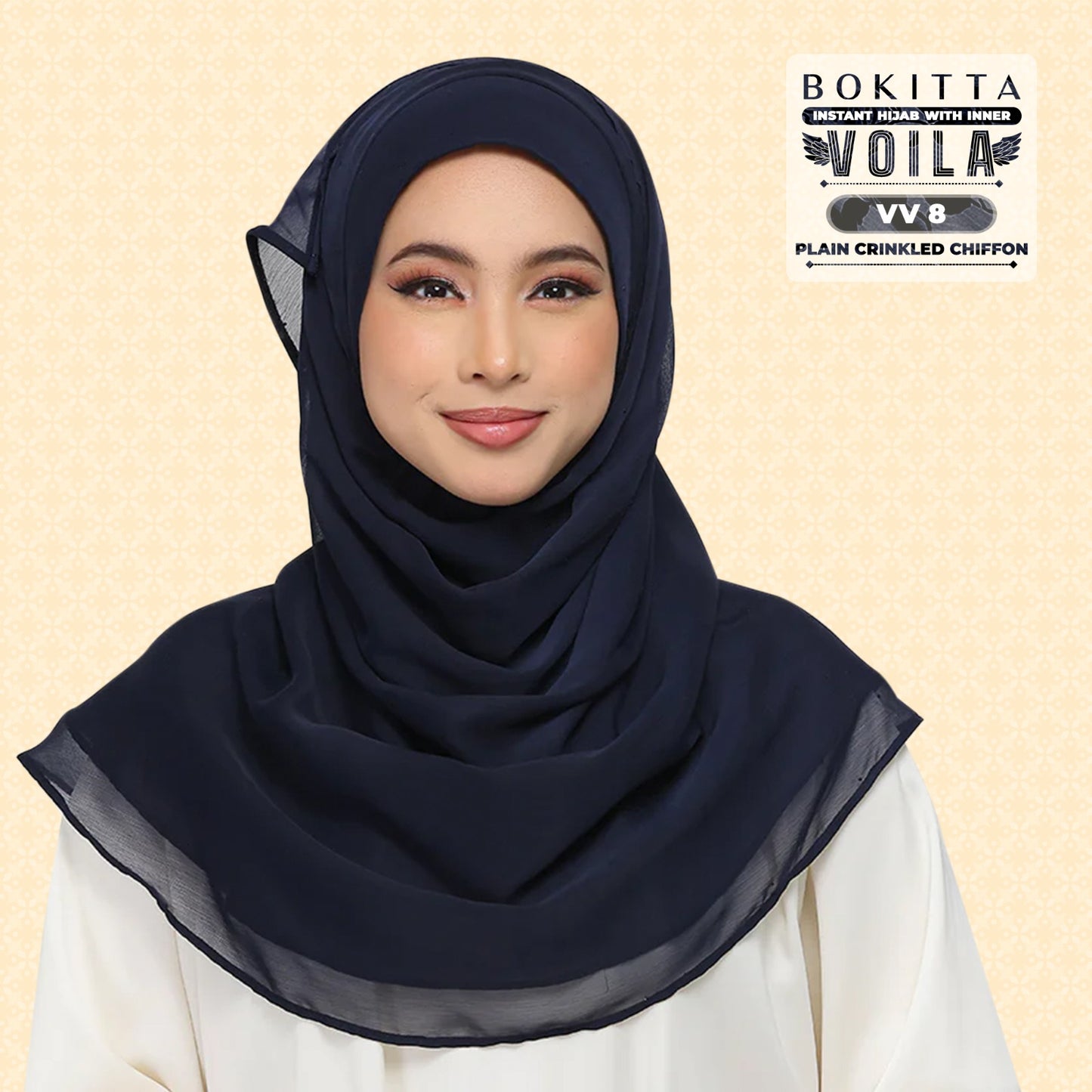 Bokitta Inspired Plain Collection In Navy - Free Box