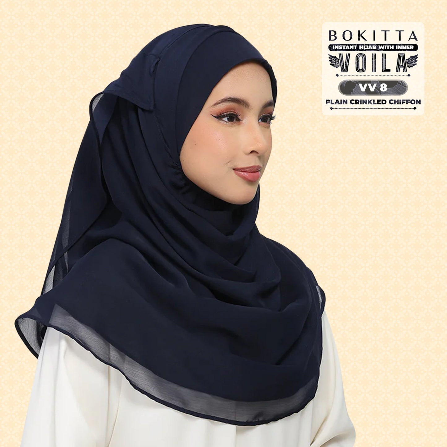 Bokitta Inspired Plain Collection In Navy - Free Box