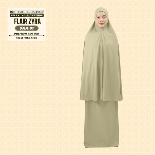Siti Khadijah Inspired Telekung Flair Zyra Collection (9AA)