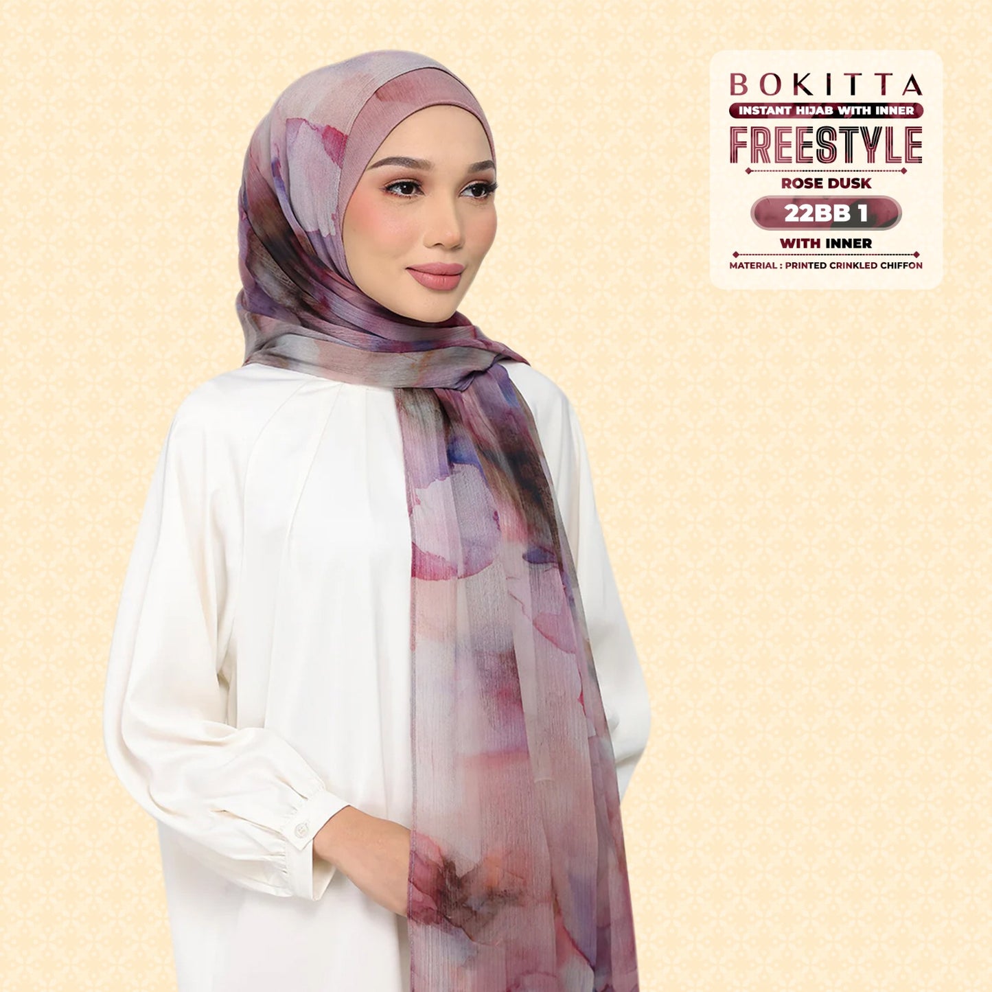 Bokitta Inspired Watercolor Rose Dusk Collection - Free Box