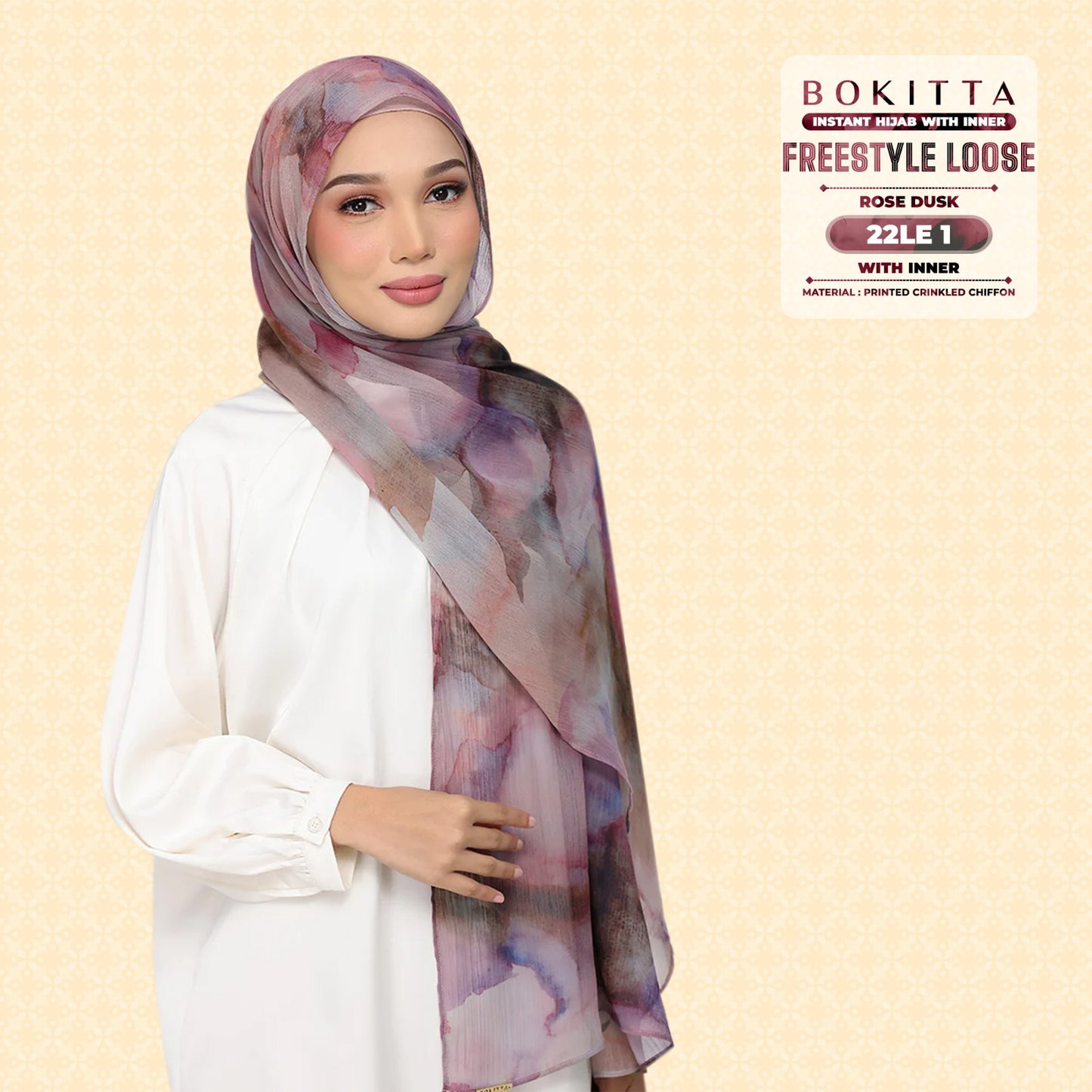 Bokitta Inspired Watercolor Rose Dusk Collection - Free Box