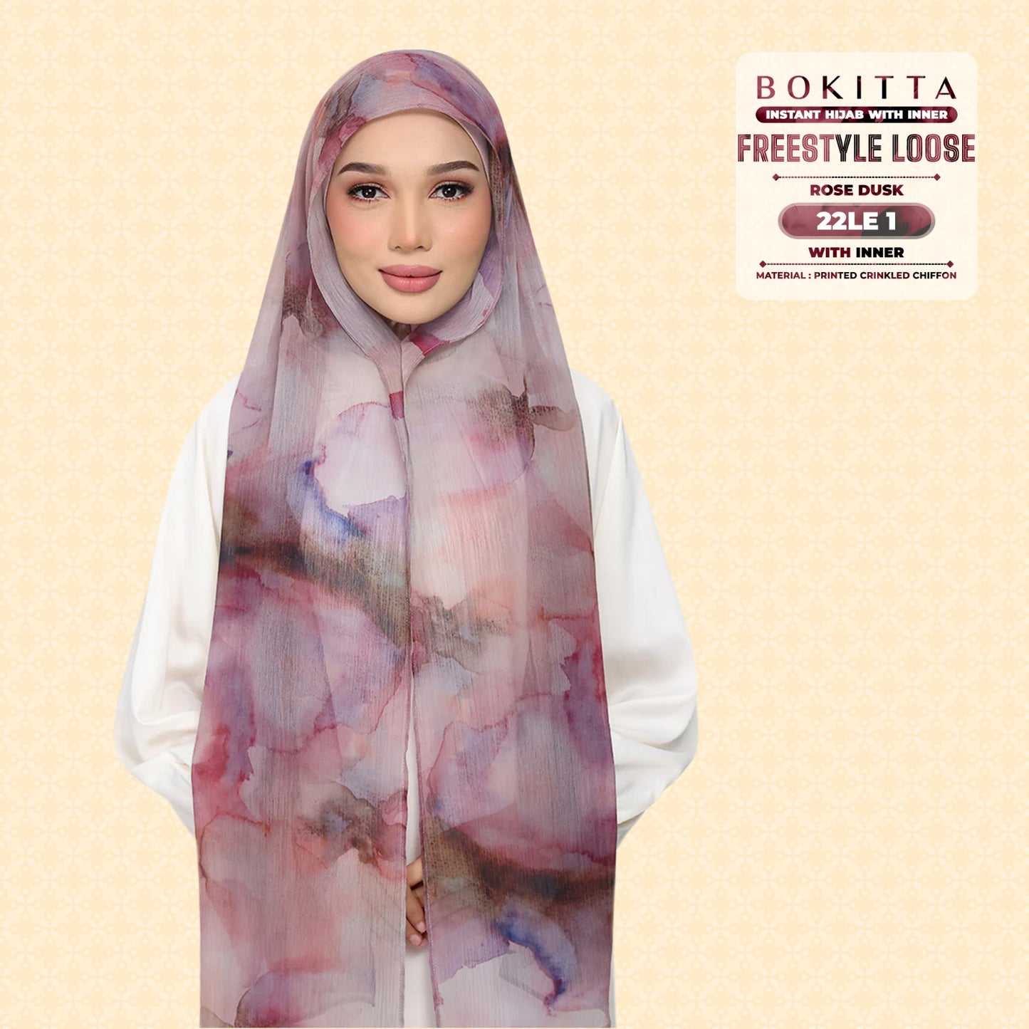 Bokitta Inspired Watercolor Rose Dusk Collection - Free Box